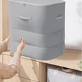 thumbnail image 3 of Sac de Rangement de Compression Robuste pour Voyage et Maison, Organisateur de Couette Extensible avec Double Fermeture Éclair et Matériau Imperméable, 3 of 6