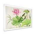 thumbnail image 2 of Designart 'Ancient Pink Lotuses In The Pond V' Traditional Framed Art Print, 2 of 4