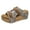 Grey, variant on Cork Footbed Slides Sandals for Women 2025 Vintage Casual Buckles Chunky Platform Wedge Walking Slip on