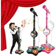 thumbnail image 1 of 2PC Karaoke Microphone Set - Kids Singing Toy Set B, 1 of 7