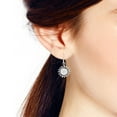 thumbnail image 5 of Sunshine Daisy Sunflowers with White Pearl .925 Sterling Silver Earrings, 5 of 5