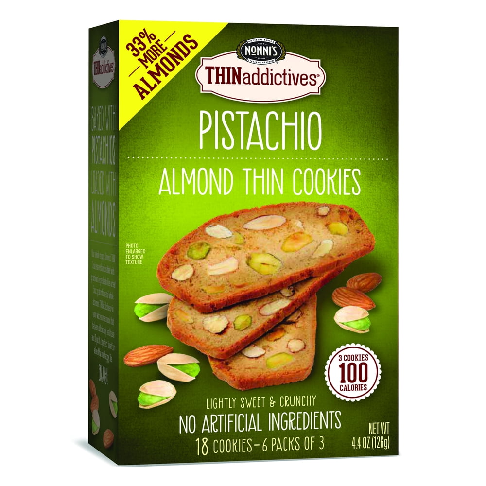 nonni's thinaddictives pistachio almond thins
