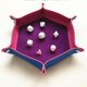 thumbnail image 2 of Bandeja para dados de piel sintética, tapete portátil para dados, tamaño grande, ideal para juegos de mesa. Color morado. 10.63x10.63x1.97 pulgadas, 2 of 6