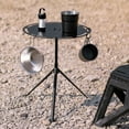 thumbnail image 2 of Table de Camping Détachable avec Trépied Sac de Rangement Robuste Légère en Alliage d'Aluminium Pique-Nique Extérieur Portable Table à Manger Ronde, 2 of 7
