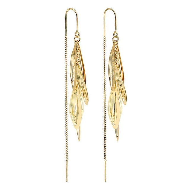 1 Pair Long Tassel Dangler Dragonfly Pendant Earring Fresh and Bright Ear Jewel