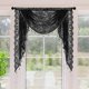 thumbnail image 1 of Ventana de cascada Venance Romántico Soft Balfo Breathable Vintage Diseño Vintage con borde de cuentas para la sala de estar de la Ancho de 100 cm, 1 of 8