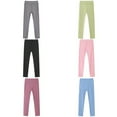 thumbnail image 6 of Girls Athletic Leggings Kids Dance Workout Running Yoga High Waisted Tights Leggins Pants with Pocket 4-12Y, 6 of 7