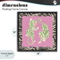 thumbnail image 4 of Stupell Industries Bohemian Purple & Green Twin Tigers Black Floating Frame Canvas Art, 18 x 18, by Karolina Sato, 4 of 8