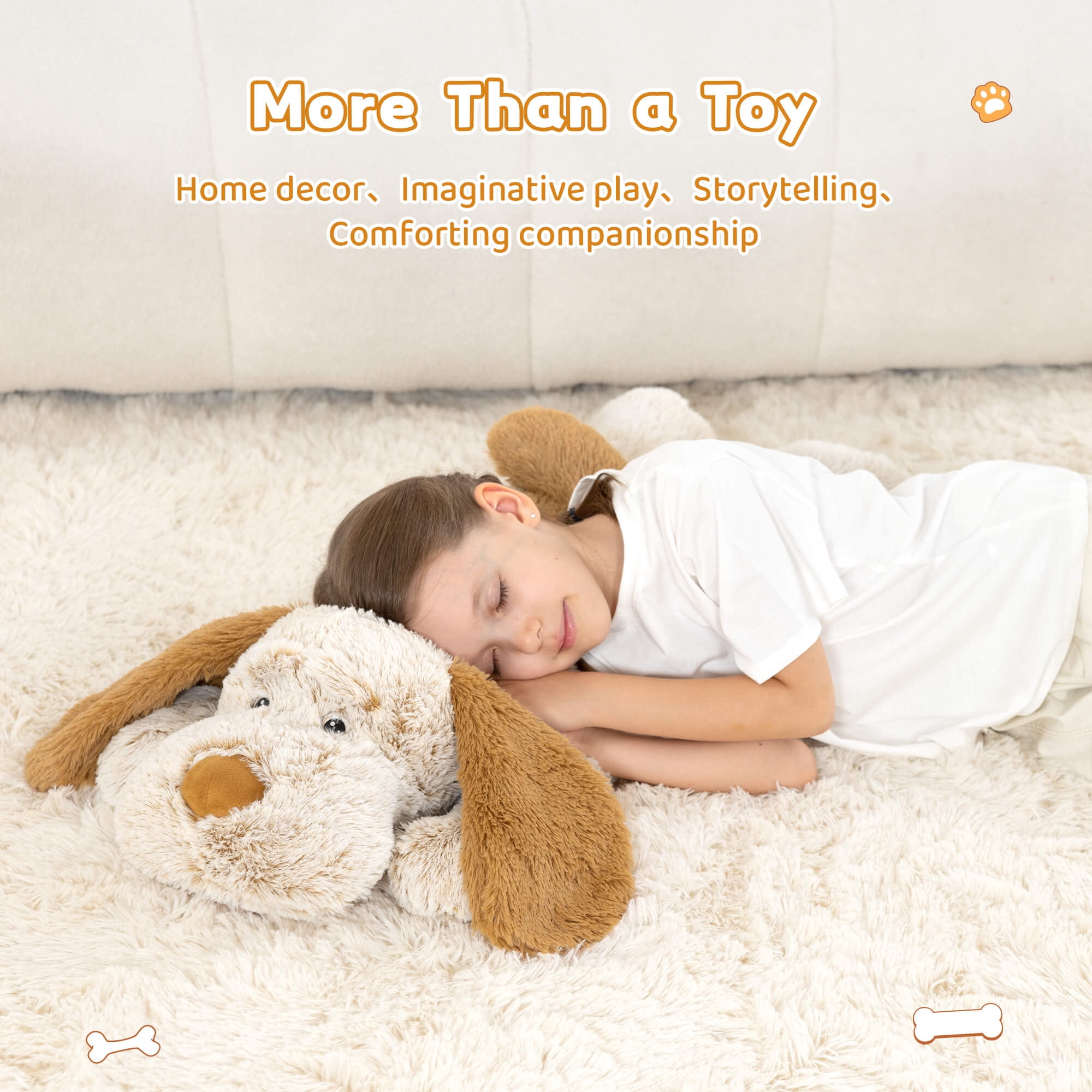 MorisMos Giant Stuffed Dog 32'' Puppy Stuffed Animal Big Plush Toy