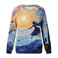 thumbnail image 4 of 2023 Chandail de Mode pour Femmes Rabais de 50 % Liquidation Mode d'Halloween Chandails à Col Rond Imprimés à Manches Longues Sans Capuche pour Femmes, 4 of 4