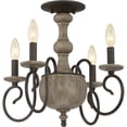 thumbnail image 2 of Quoizel Castile Extra Large Semi Flush Mount en Noir Rustique, 2 of 3