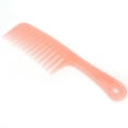 thumbnail image 2 of Peine de masaje para el cabello con dientes de una sola fila con mango, herramientas de belleza para rizado húmedo seco (rosa), 2 of 8