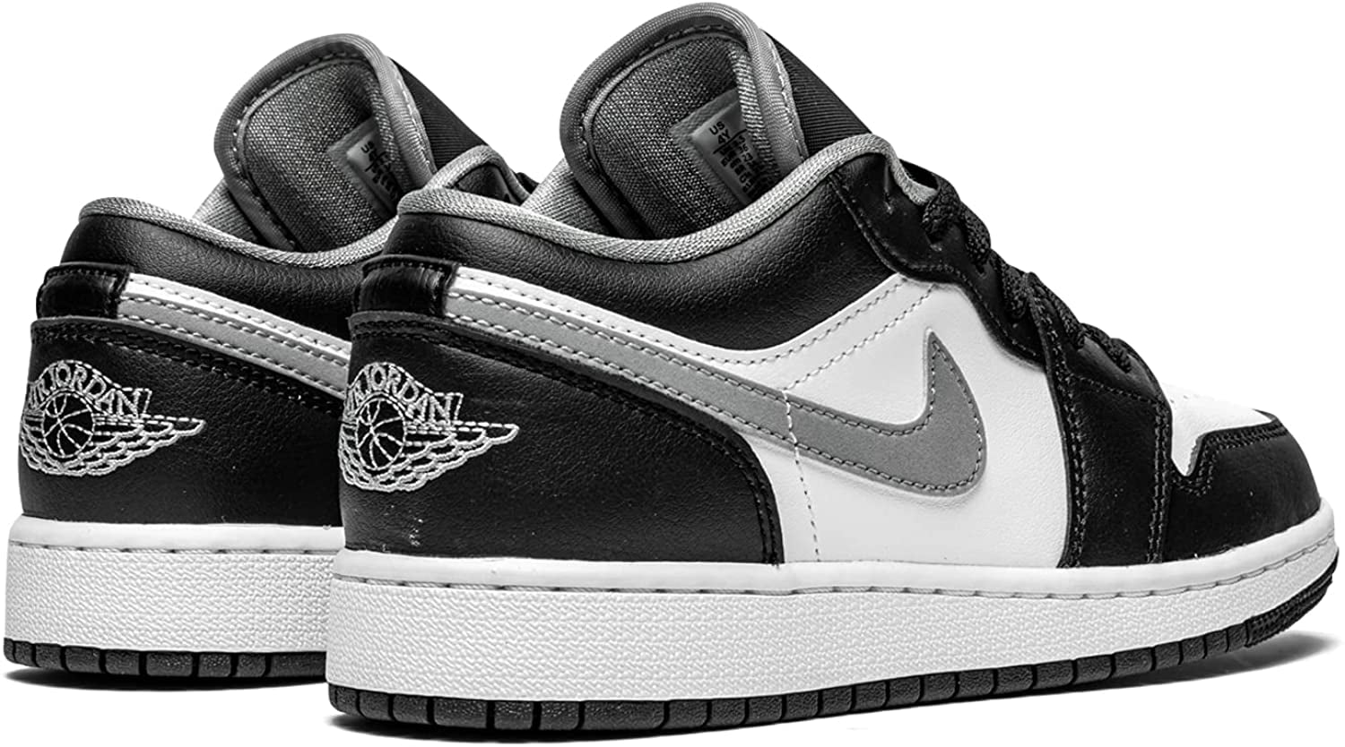 Men's Jordan 1 Low Black/Particle Grey-White (553558 040) - 8.5