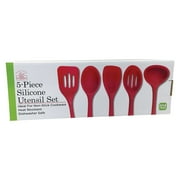Better Houseware 3500/B 5-Piece Silicone Cooking Utensils (Blue)
