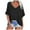 Black, variant on HOWPAY Womens Summer Tops Short Sleeve Crew Neck Solid Color T Shirts Baggy Loose Fit Work Blouse Soft Oversized Workout Casual Y2K Clothes Black L