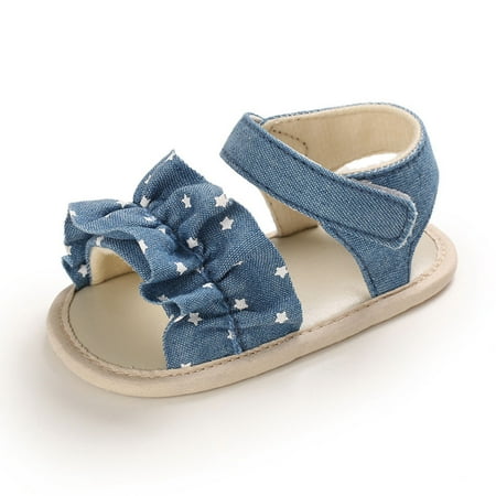 

Rovga Toddler Kids Baby Boys Girls Star Rubber Sandals Non-Slip First Walkers Walking Shoes Athletic Shoes