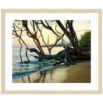 Amanti Art Trees Reaching for the Sea I Wood Framed Wall Art Print