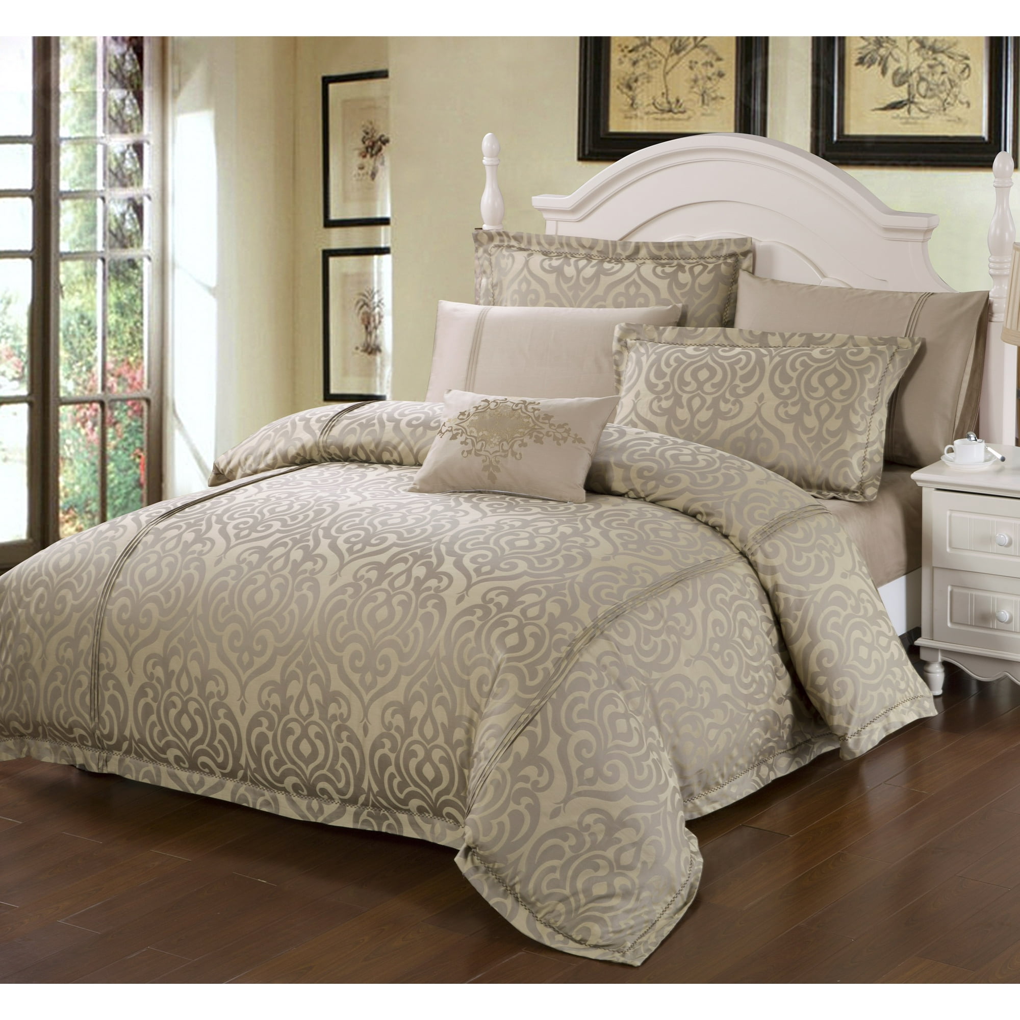 Peyton 7pc Duvet Cover Set 100 Pure Cotton Queen Canada Peyton 7pc Duvet Cover Set 100 Pure Cotton Queen Canada