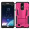 thumbnail image 2 of LG K20 Plus Case, ZV [Hybrid Dual Layered] Case with [Built in Kickstand] Slim and Shockproof [UV Coated] Metallic PC- LG Harmony, 2 of 6
