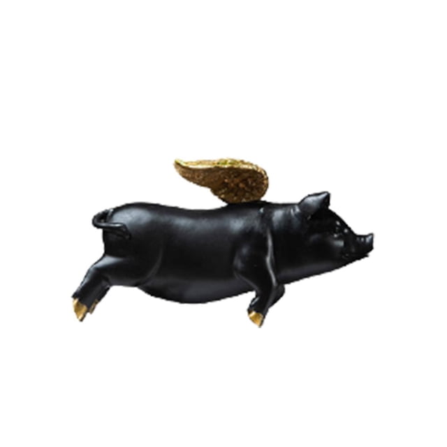 Divertido Cerdito Volador, Adornos Artesanales Creativos De Resina, Armario De Tv, Animales, Artesanías Decorativas Eigraketly HA041326-01
