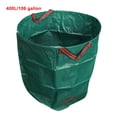 thumbnail image 1 of Inteprter Bolsa de jardín de gran capacidad de 120-500L, saco de hojas reutilizable, bote de basura, contenedor de recogida de basura plegable para Jardín y Patio 400L/106 galones Inteprter HA006918-05B, 1 of 6