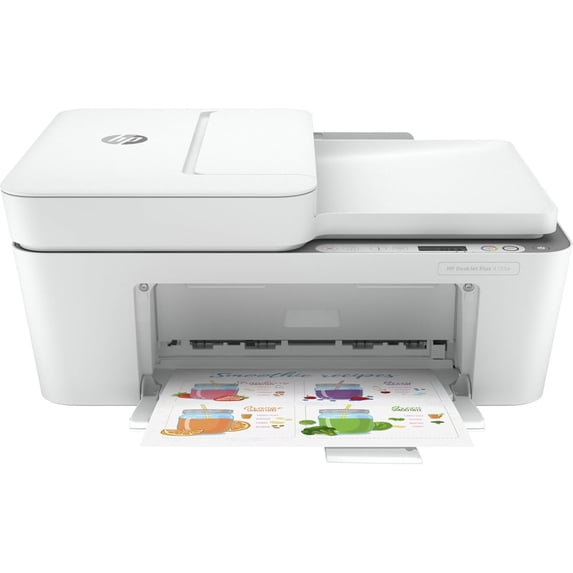 Open Box HP DeskJet 4155e Wireless Color All-in-One Printer, White