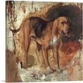 thumbnail image 1 of ARTCANVAS Study of a Bloodhound 1848 Canvas Art Print by William Holman Hunt - Size: 36" x 36" (0.75" Deep), 1 of 9