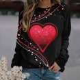 thumbnail image 2 of DPTALR Femmes Vintage Drôle Manches Longues Col Rond Amour Imprimé Sweat-Shirt de Saint-Valentin, 2 of 6