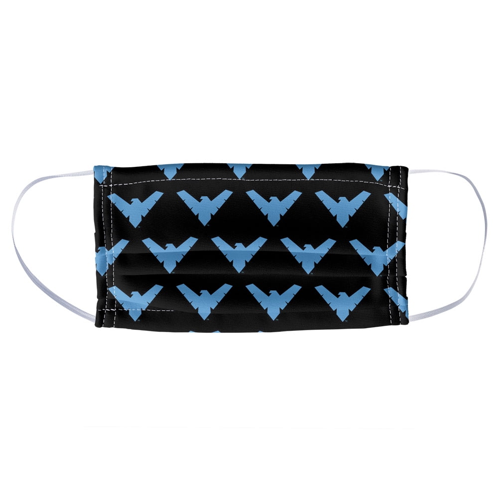 Batman Nightwing Logo Pattern 1-Ply Reusable Face Mask Covering, Unisex