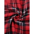 thumbnail image 5 of INSPIRE CHIC Plaid Vintage Dress for Women Ruffled Sleeveless Tie Waist A-Line Pinafore Overall Dresses M Red, 5 of 6