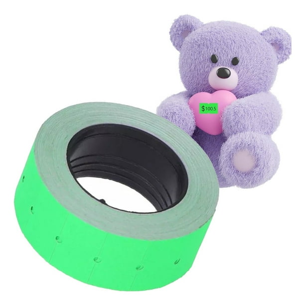 Rollo Etiquetas Para Etiquetadora Manual Pistola De Precios Verde MAGENTA