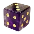thumbnail image 5 of OKKVV Crystal Mahjong Dice, 16mm Polished Natural Gemstone 6 Sided Decorative Die Set, Luxury Spiritual Decor & Aesthetic Board Game Accessories, Fortune Gifts for Board Game Party A, 5 of 5