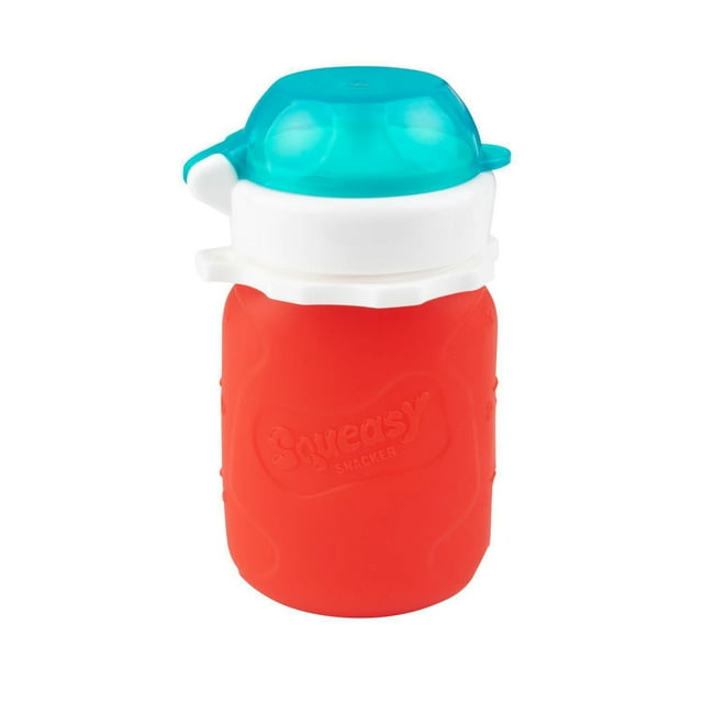 Squeasy Gear Snacker Baby Infant Toddler Spill Proof Silicone Reusable Food Pouch