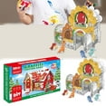 thumbnail image 2 of RUIG Christmas Paper Coloring Gingerbread House Kit DIY Christmas Cardboard House Christmas Craft Kit Gingerbread House for Kids Boy Girl Adult Christmas Party Game Decoration, 2 of 7