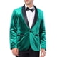 thumbnail image 1 of BLAZERS CHIC PARA HOMBRES INSPIRE, BLAZERS DE FIESTA CON SOLAPA DE RINCONES DE BRILLO, TALLA M VERDE, 1 of 5