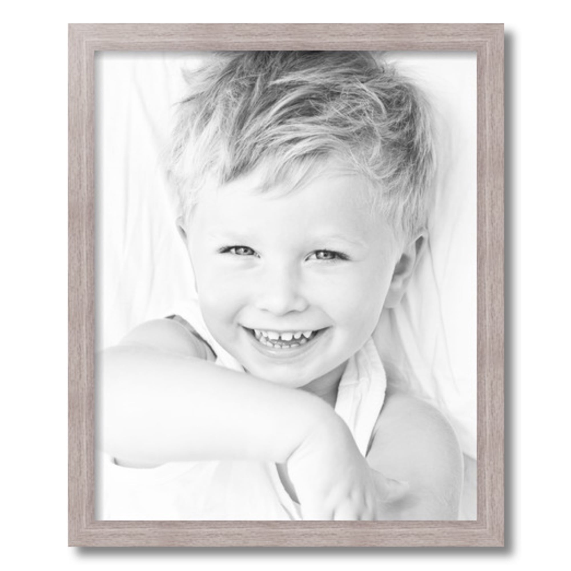 ArtToFrames 18x22 Inch Natural Picture Frame, This Brown MDF Poster Frame is Great for Your Art or Photos, Comes with 060 Plexi Glass (4300)