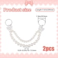 thumbnail image 2 of 2Pcs Plastic Pearl Pendant Decorations with Alloy Ring Clasps for Bag Mobile Phone Decorations White 295mm for DIY, 2 of 6