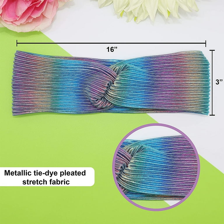 wide headband - rainbow tie dye wide headband - rainbow tie dye