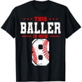 thumbnail image 1 of Ce Baller Est Maintenant 8 Anniversaire Thème Baseball Fête T-Shirt - comme sur l'Image - S, 1 of 2
