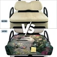 thumbnail image 6 of COEQINE Quilted Golf Cart Seat Cover, Folds Design with Handle for Easy Carry, Universal Fit 51.2x30.3 Inch for EZGO Yamaha Club Car 2-Seater, 4 Front Pockets, White Cat Flower, 6 of 8