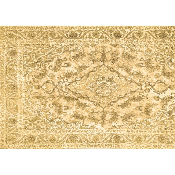 Ahgly Company Indoor Rectangle Persian Brown Traditional Area Rugs, 7' x 9'