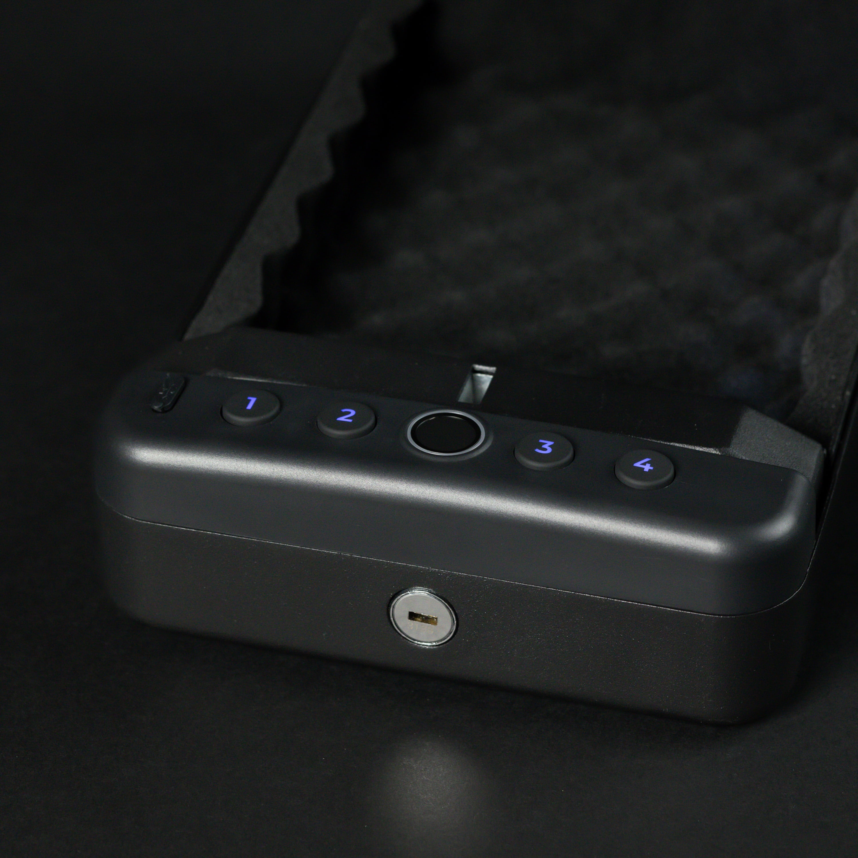 Swiss Tech Wächter 100 Portable Biometric Safe with Fingerprint, USB-C & Steel Cable