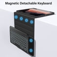 thumbnail image 5 of Aoub Backlit Keyboard Case for iPad 11th/10th Generation A16 with Pencil Holder 11inch/10.9 inch, Magnetic Detachable Wireless Bluetooth Folio Stand Rechargeable Keyboard Cover, Black, 5 of 10