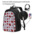 thumbnail image 2 of Daiia Ladybug Pattern USB Charging Backpack for Men and Women, Anti-Theft Backpack,Travel Backpack,School Backpack,College Backpack,Laptop Backpack, 2 of 7