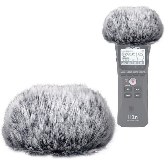 shiyou-H1N Microphone Windscreen Muff Suitable for Zoom H1n Handy Portable Digital Recorder to Reduce Noise