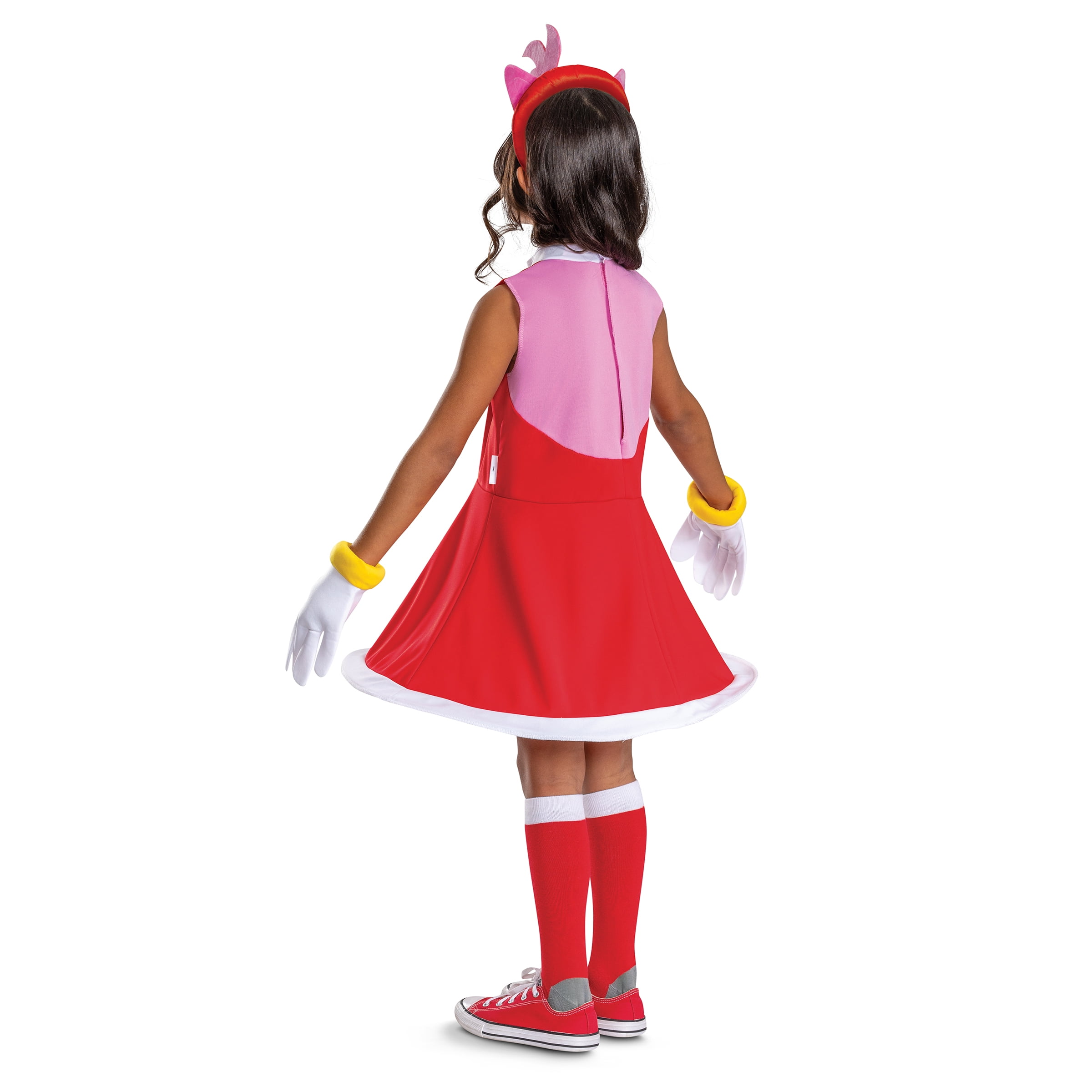 Sega Sonic The Hedgehog Amy Rose Halloween Costume for Children, Girls Size L (10/12), by Disguise