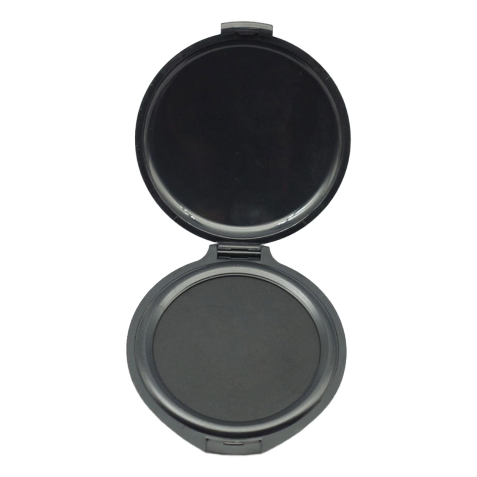 Milageto 2xFingerprint Ink Pad Thumbprint Ink Pads Erasable Round Fingerprint Pad Ink Pad for Notary Supplies, Security ID, Banks , Black, 4 4 Pcs