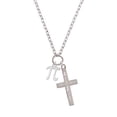 thumbnail image 2 of Delight Jewelry Silvertone Medium Pi I Have Plans for You Engraved Cross Zoey Necklace, 28", 2 of 4