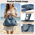 thumbnail image 6 of Sunyuer Vintage Large Capacity Shoulder Crossbody Tote Bags for Women PU Leather Hobo Satchel Y2K Purses Commute Travel Bags, 6 of 7