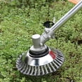 thumbnail image 4 of Cabezal desbrozadora de alambre de acero indestructible universal para césped de jardín con kits adaptadores para deshierbe y eliminación de óxido., 4 of 5